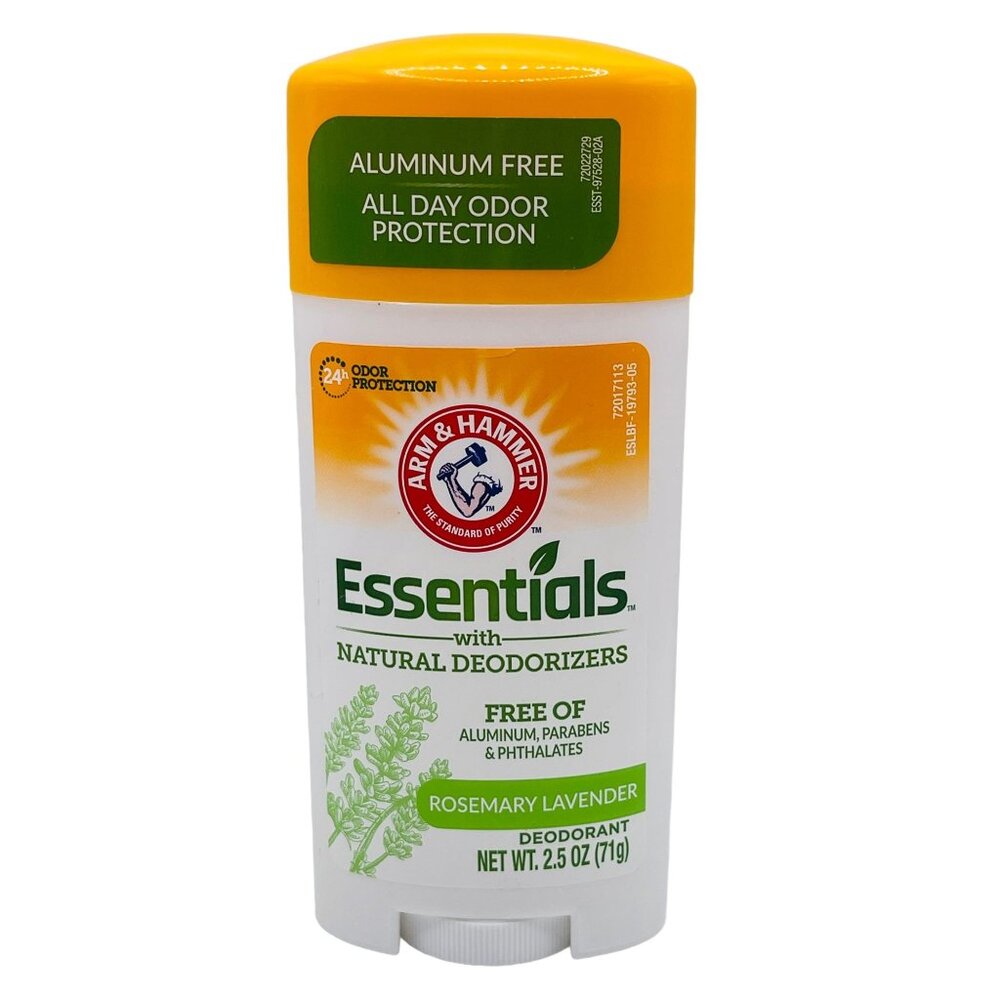 Pack Of 2 Arm & Hammer Essentials Deodorant Aluminum-Free Rosemary Lavender 2.5 - Picture 2 of 3